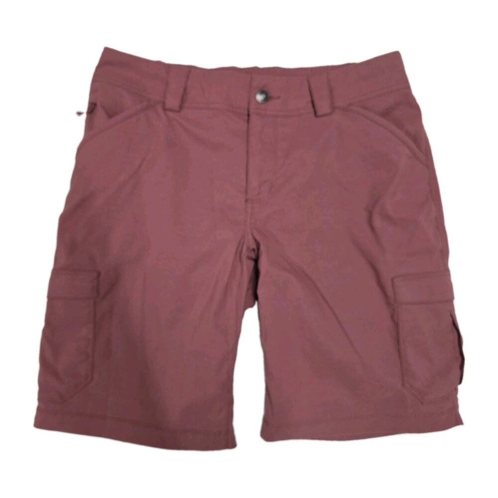 Duluth Trading Co Dry On The Fly Cargo Shorts Womens 6 Pink Mauve Hiking 10"